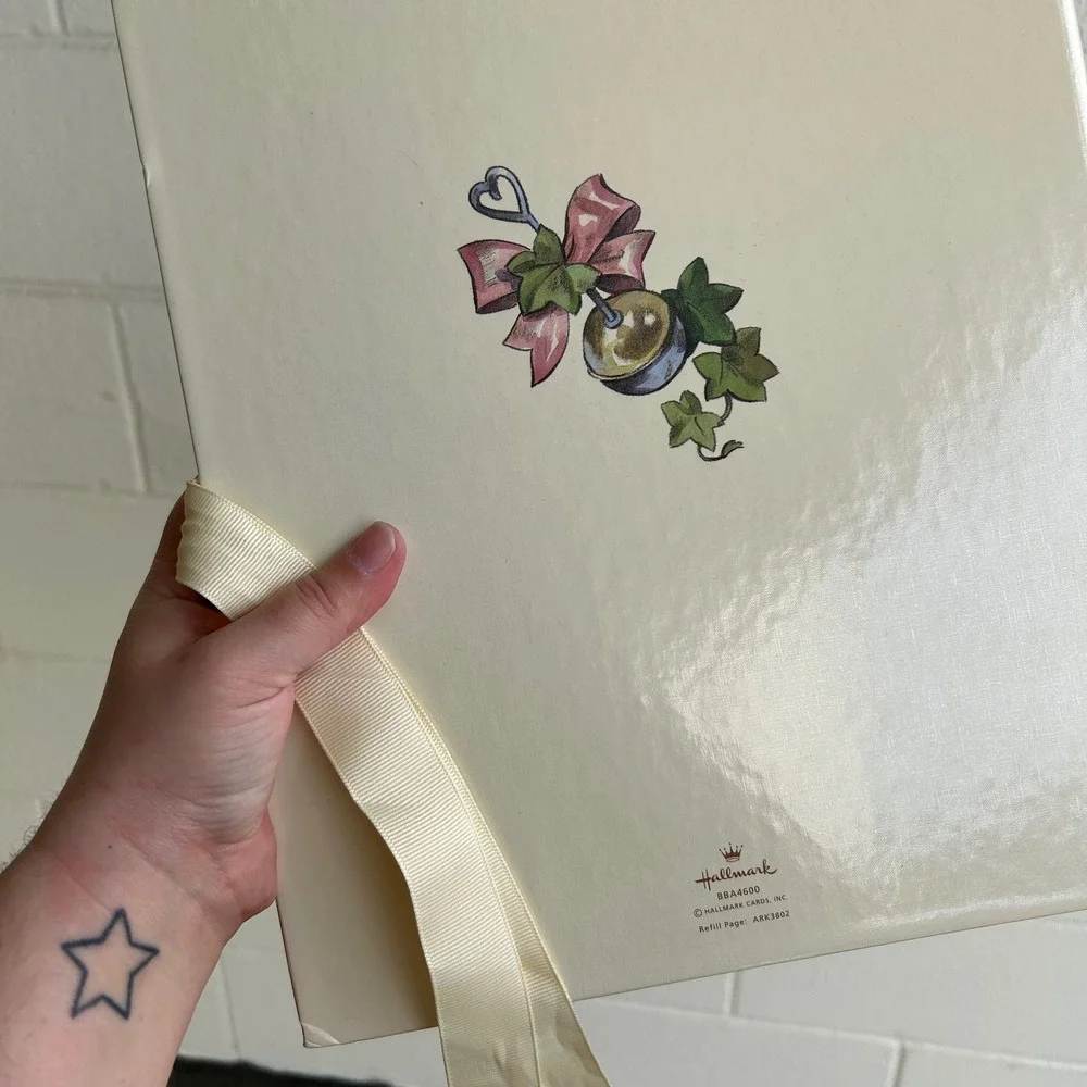 Vintage Hallmark Refillable Baby Book Record Photo Album Time Remember Keepsake